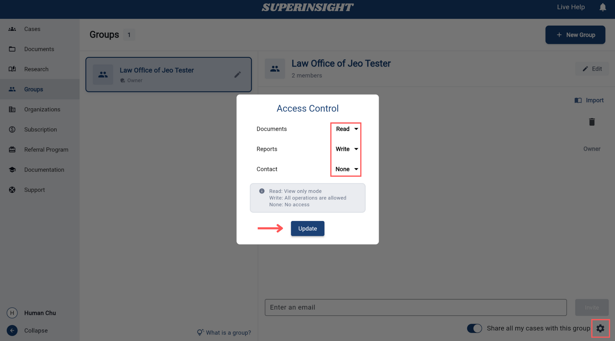 Control Access