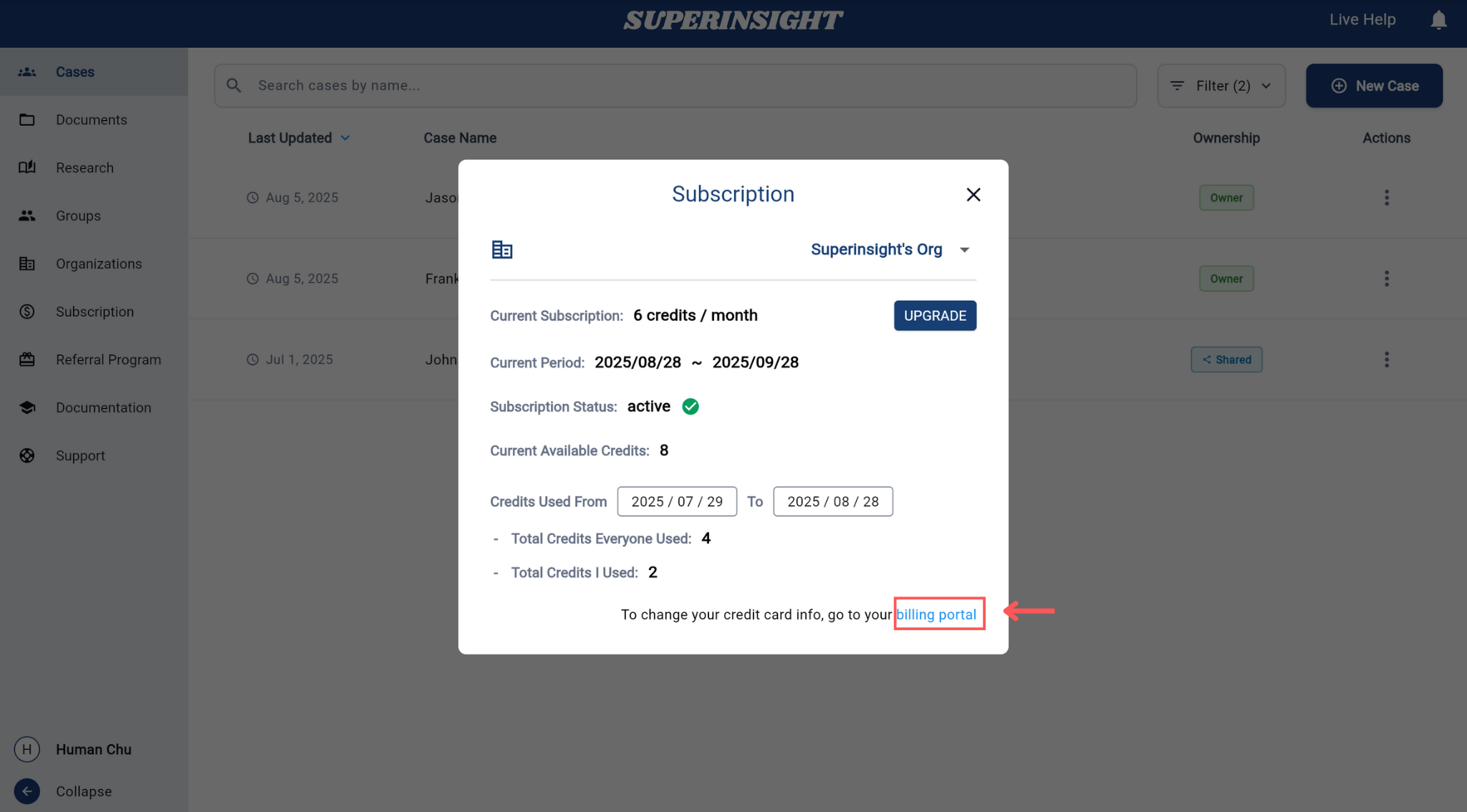 Billing Portal